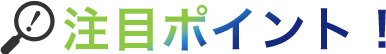 注目ポイント